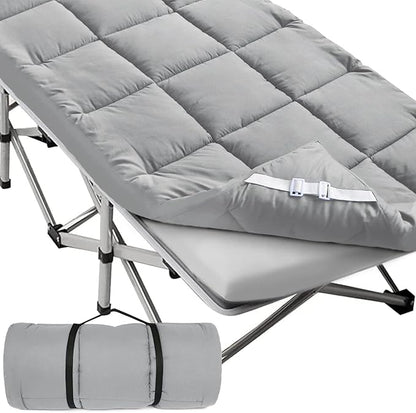Cot Mattress Topper, Foam Quilted Pads - Image 7