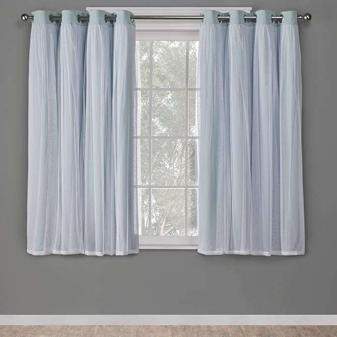 TOWN & COUNTRY LUXE Talia Double Layer Indoor Curtains, Sheer and Room by TOWN+%26+COUNTRY+LUXE