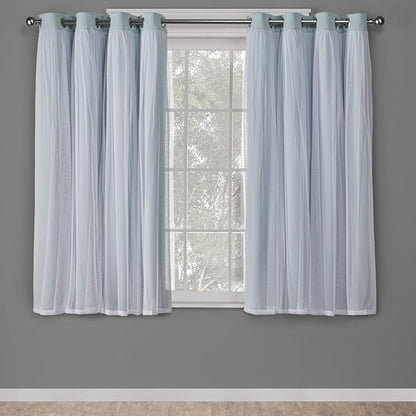 TOWN & COUNTRY LUXE Talia Double Layer Indoor Curtains, Sheer and Room by TOWN+%26+COUNTRY+LUXE