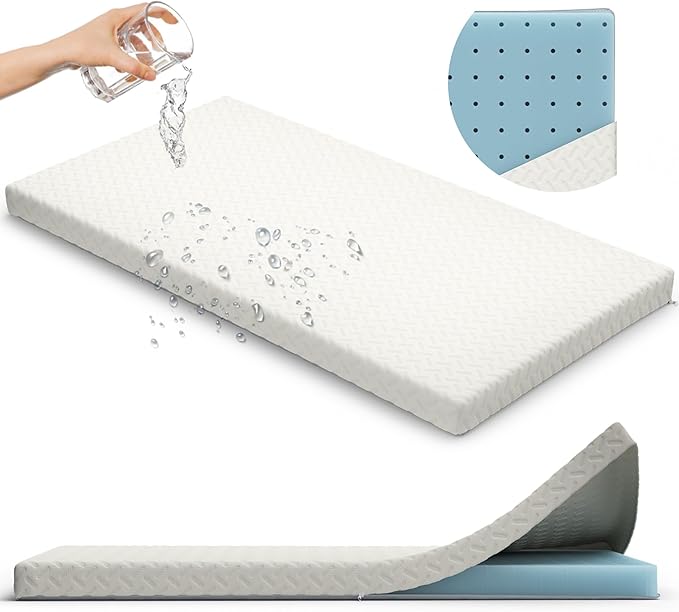 2” Crib Mattress Topper Memory Foam by Sleepah