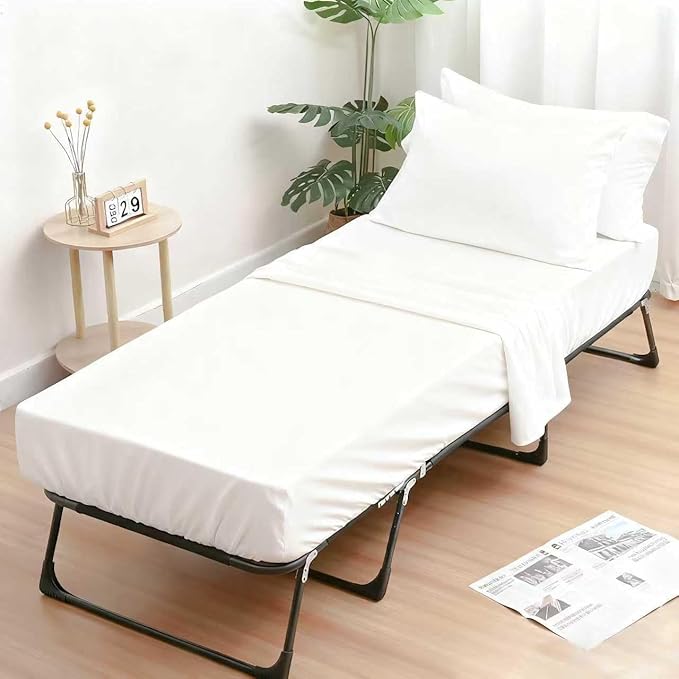 Fitted Sheets 31x75 Inches, 2 Pack Super Soft Microfiber Cot Size Sheet Set by Unknown