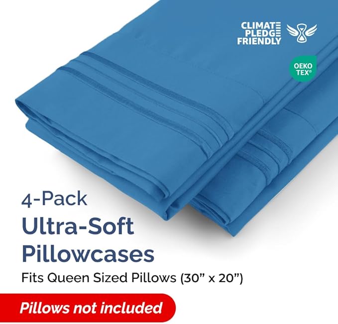 Queen Pillow Cases Set of 4 - Image 2