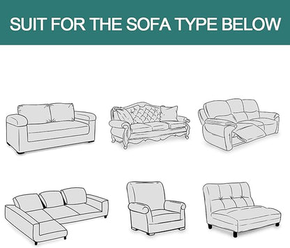 MYSKY HOME Couch Cover Sage Green Sofa Covers, Sectional Couch Covers - Image 6