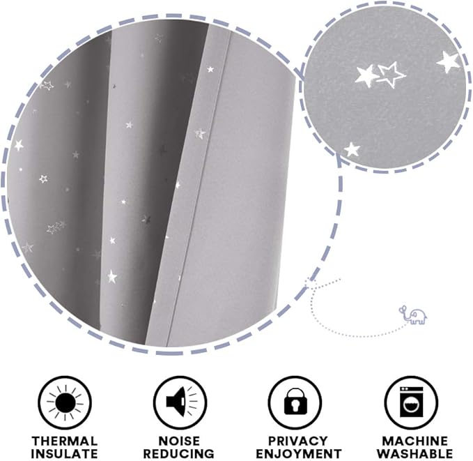 PrinceDeco Blackout Kids Curtains - Image 6