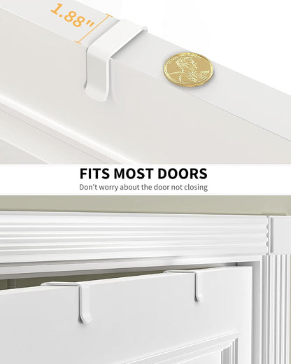 moforoco white 9-tier over the door pantry organizer, close-up detail
