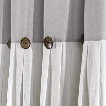 Lush Decor Linen Button Window Curtain Panel, Bedroom & Dining Room - Image 5