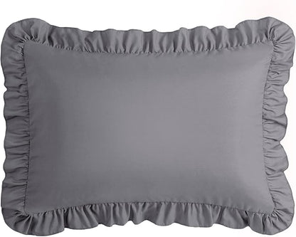 KKJIAF Ruffle Body Pillow Cases Set of 1, Ruffled Pillow Covers - Image 7