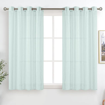 BGment Linen Look Semi Sheer Curtains by BGment