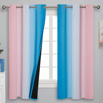 estelar textiler pink and blue ombre curtains for shown in use
