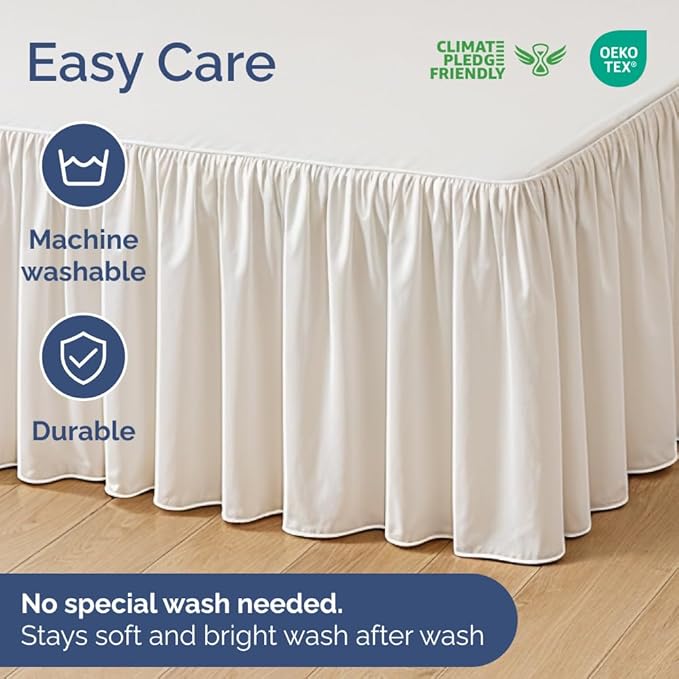 Bedskirt Twin Size Ruffle - Image 6