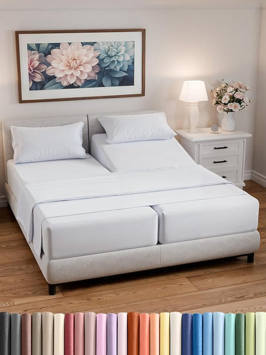 Split California King Bed Sheets by CGKUnlimited