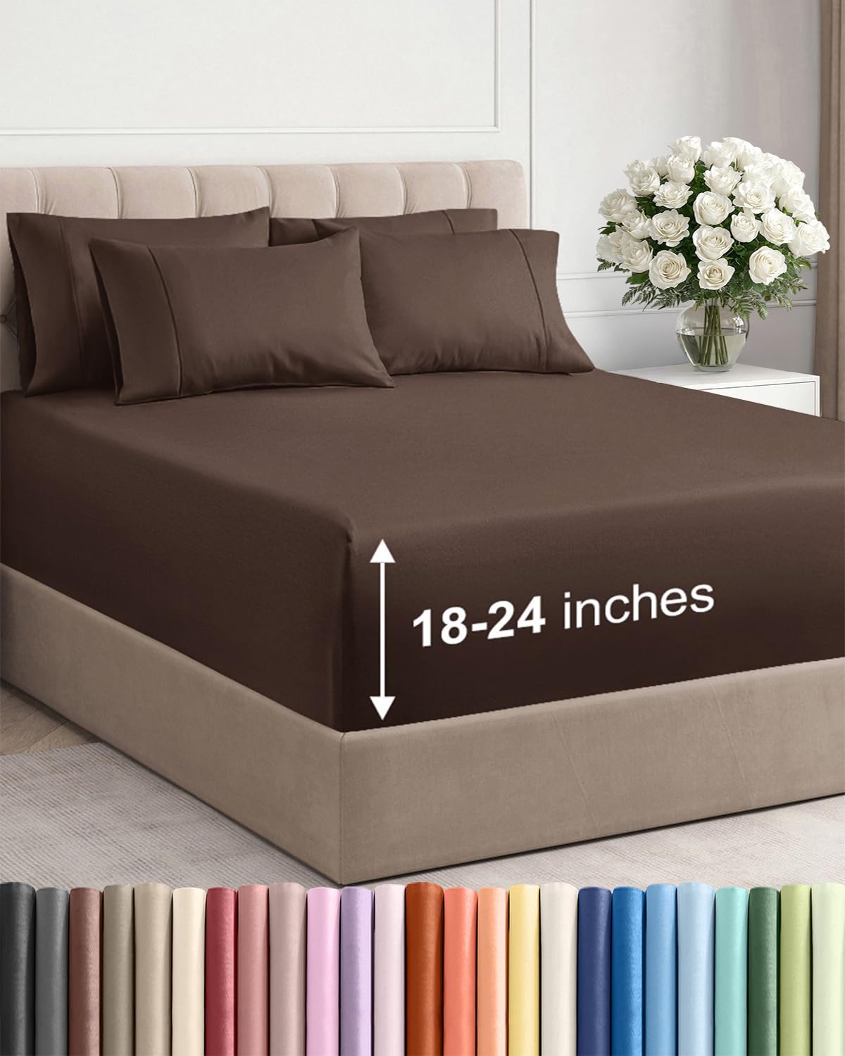 cgk extra deep queen sheet set - 6pc, main product view