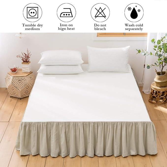 BISELINA French Linen Bed Skirt - Image 6