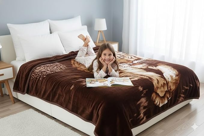 Tiger Animal Print Blanket 5.3 Lbs - Image 3