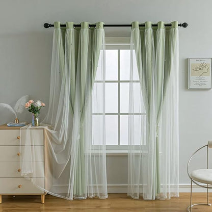 FANLI 2 Panels Star Blackout Curtains - Image 6