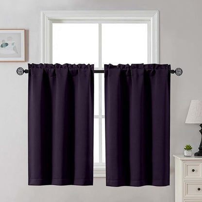 Gwine Short Curtains for Bedroom 45 Inches Long, Short Half Window Kitchen by Gwine