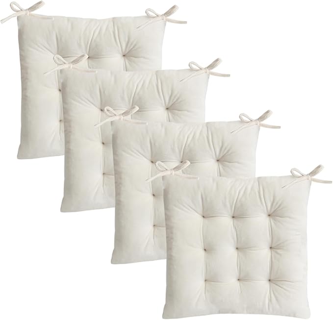 Set of 4 Chair Cushions for Dining Chairs by MissSoul