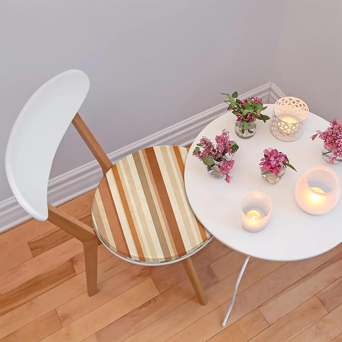 Stripes Pattern Geometric Foam Padded Seat Cushion - Image 2