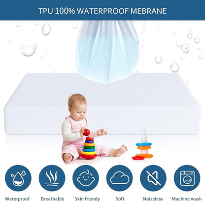 Waterproof Mattress Protector King Size, Mattress Cover Protector, Smooth Top - Image 3