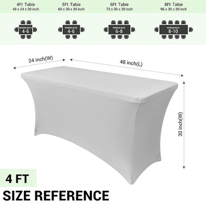 Obstal 4Ft Stretch Spandex Table Cover - Image 4