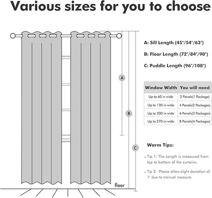 MIULEE Blackout Curtains for Bedroom Polyester Texture Thermal Insulated - Image 7