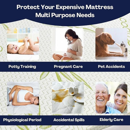 Bamboo Mattress Protector with Zipper - Image 7