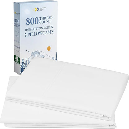 Heirloom Soft, Smooth & Thick Certified 800 Thread Count 100% Cotton Sateen by CaliforniaDesignDen