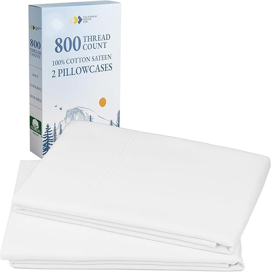 Heirloom Soft, Smooth & Thick Certified 800 Thread Count 100% Cotton Sateen by CaliforniaDesignDen