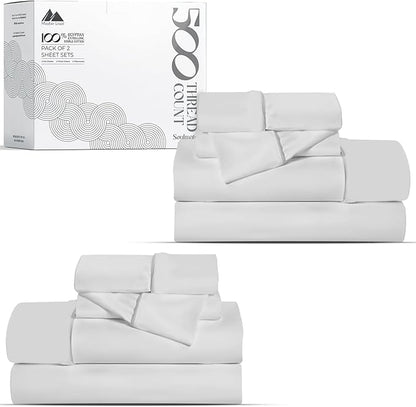 Mayfair Linen 100% Egyptian Cotton 2 Pack Twin XL Sheet Set by MayfairLinen