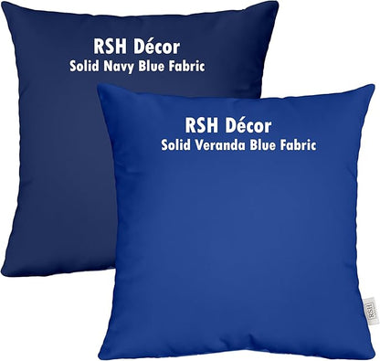 RSH DECOR: Outdoor Tufted Seat Cushions Set of 2 | 17" x 17" | All-Weather Spun - Image 4