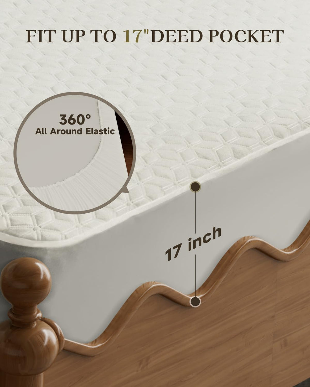 GOTCOZY Heated Mattress Pad Queen Size-Heated Pad for Bed Warmer(White)