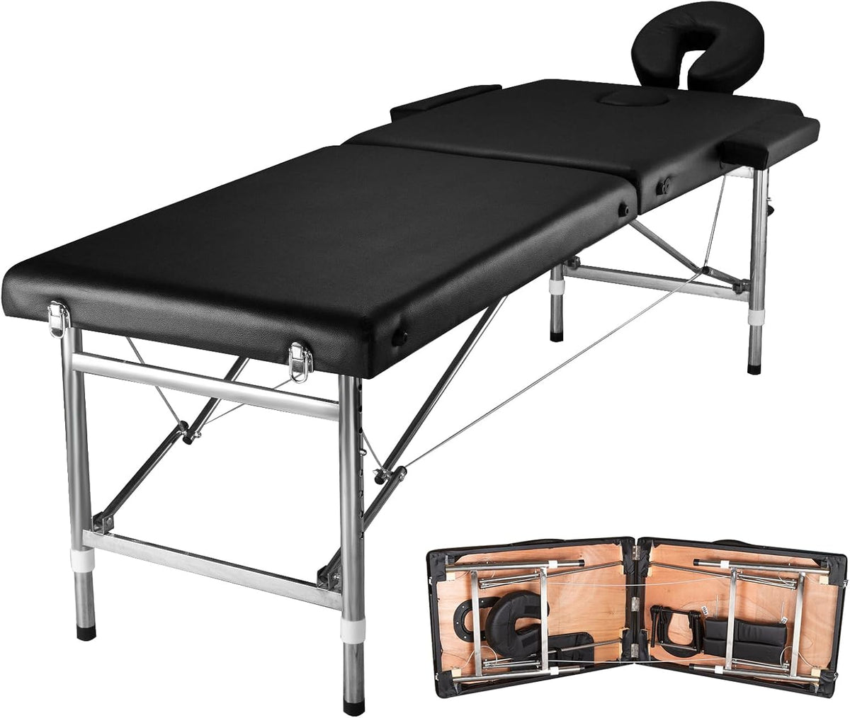 massage tables portable 24" wide adjustable folding massage, main product view
