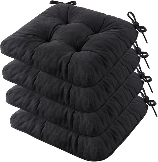 Chair Cushions for Dining Chairs, Tufted Foam Kitchen Chair, Non-Slip Seat by Unknown