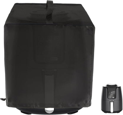 Black Air Fryer Cover for Kitchen Counter, Heavy Duty Heat-Resistant Dust Cover by TUYUU