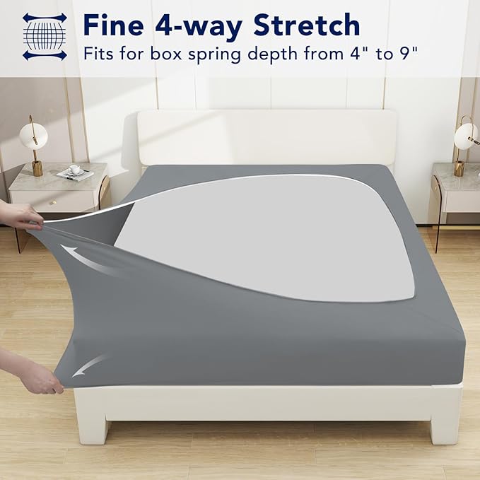 PureFit Stretchy Box Spring Cover Full - Image 3