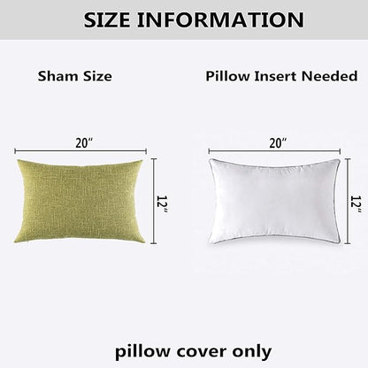 Kevin Textile Pack of 2, Decorative 2 Tone Linen Pillow Covers Cushion Cover - Image 6