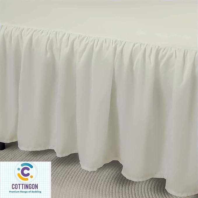 Ruffled Bed Skirt with Split Corners-Dust Ruffle - Image 2