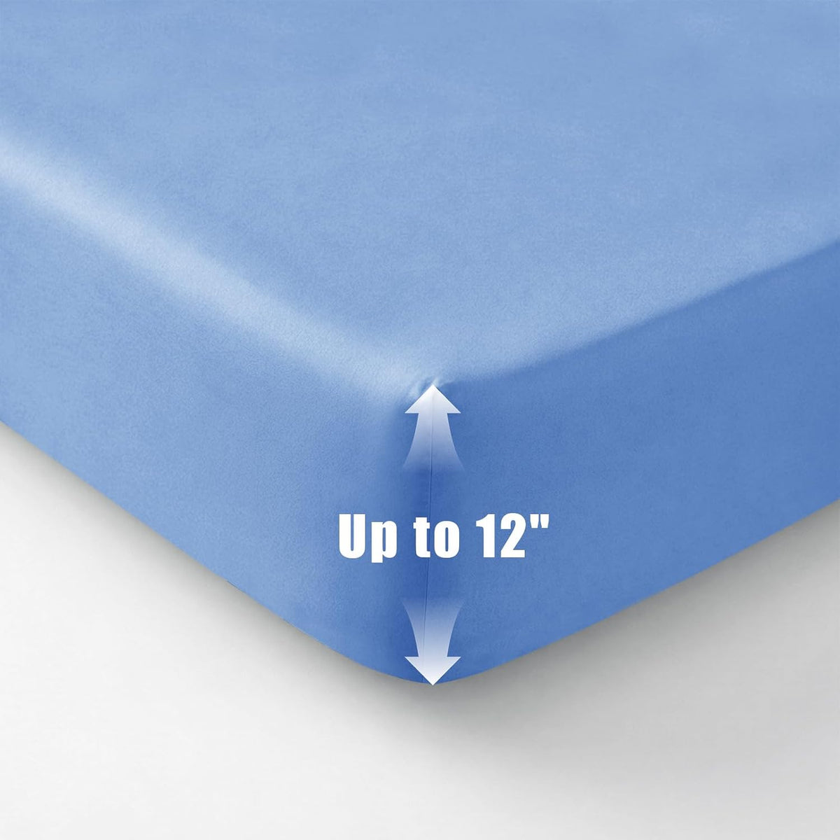 kkjiaf 3 piece light blue cotton hospital bed on a desk or shelf