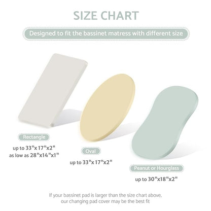 Blissful Diary Muslin Bassinet Sheets - Image 4