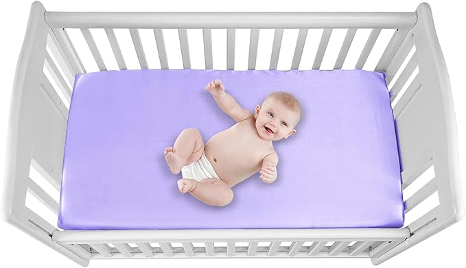 2 Pack Satin Soft Crib Sheet for Baby - Image 2