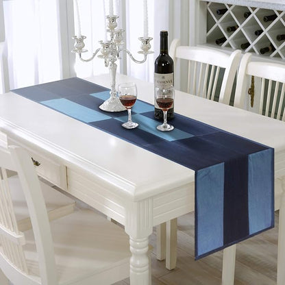 AAYU Denim Table Runner / Bed Runners 108" | Solid and Mixed Reversible 17-18 by AAYU