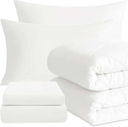 NTBAY Twin Comforter Set with Sheets, 5 Pieces Soft and Breathable Twin Bedding by NTBAY