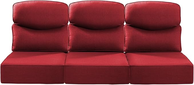 Luxury 24x24x6 Inch Smile Outdoor Sofa Cushions Set of 3 by ACTREST