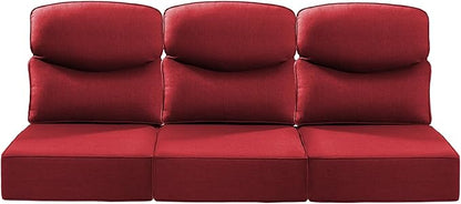 Luxury 22x24/22x25 6-Inch Smile Outdoor Sofa Cushions Set of 3 by ACTREST