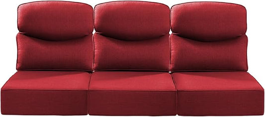 Luxury 22x24/22x25 6-Inch Smile Outdoor Sofa Cushions Set of 3 by ACTREST