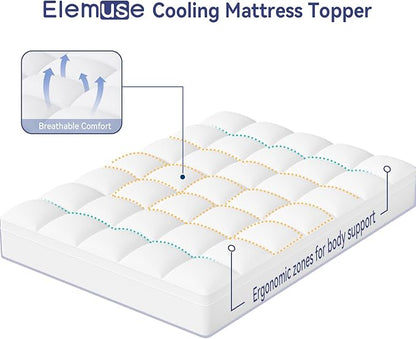 ELEMUSE Cal King Mattress Topper - Image 2