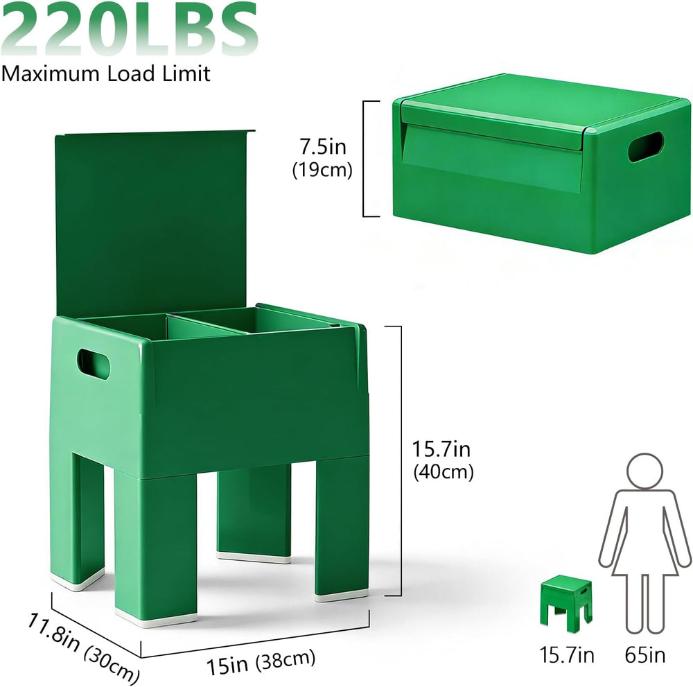 Colorful ABS Plastic Nightstand Detachable Storage Side Table Stool