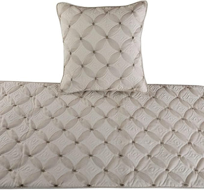 The HomeCentric King Queen Twin Ivory Bed Runner Without Pillow Cover, Queen - Image 2