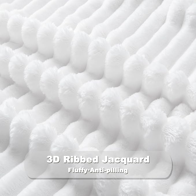 NEWCOSPLAY Super Soft Throw Blanket White Premium Silky Flannel Fleece 3D - Image 7