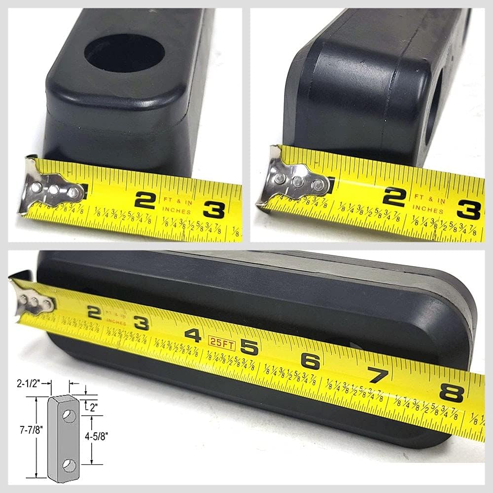 2X Aurora IMXGT-2042 Reinforced Rubber Rectangular 2 Hole 7-78inch x 2-38inch...